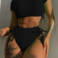 Coastal Neon High-Waist Bikini Set