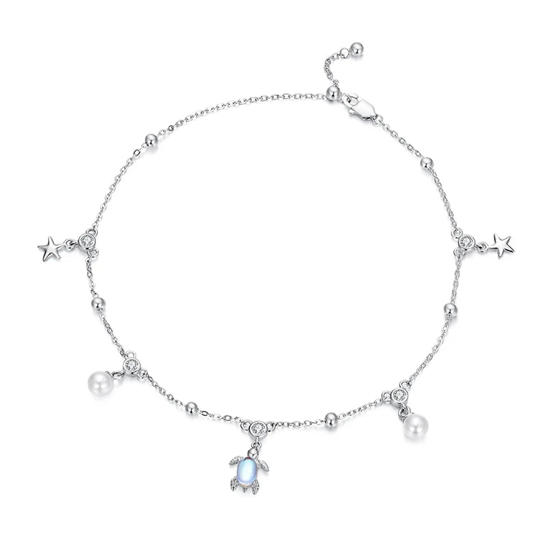 Tide Turtle Sparkle Anklet