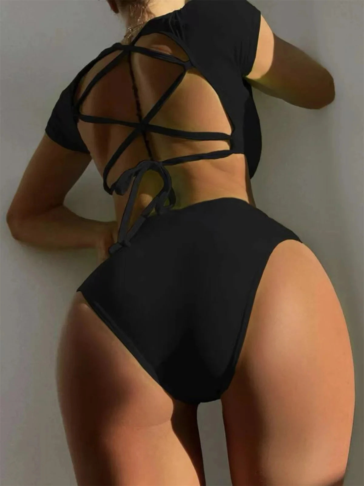 Coastal Neon High-Waist Bikini Set
