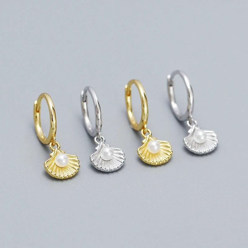 Seashell Spark Drop Earrings