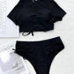 Coastal Neon High-Waist Bikini Set